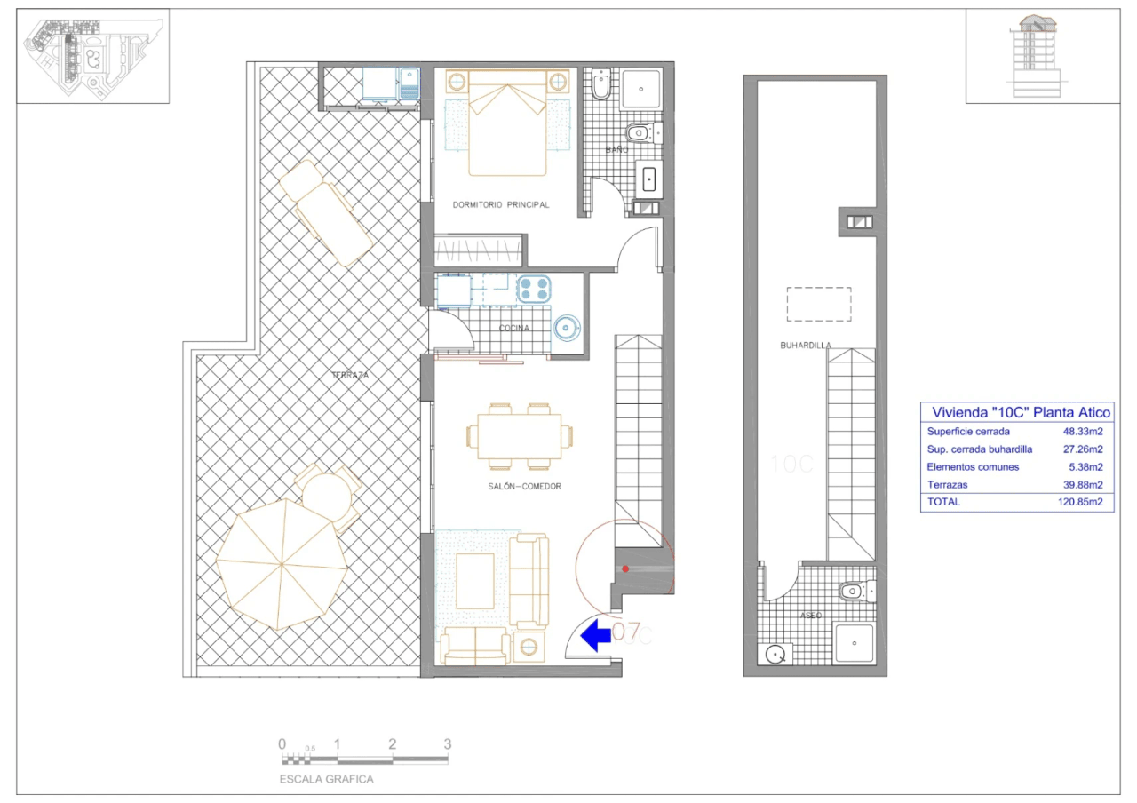 Ático dúplex en venta en Dénia - Residencial Dénia Plaza